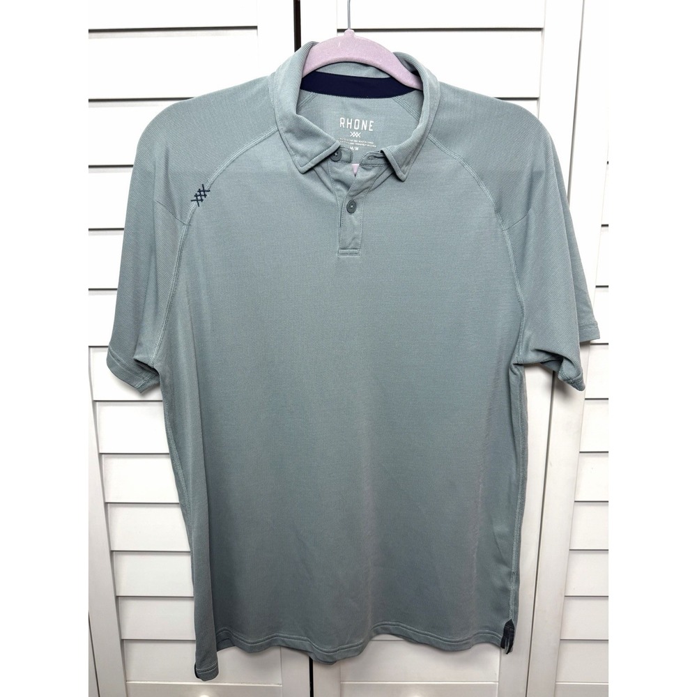 Rhône Delta Pique Performance Stretch Polo Shirt Men's Size Medium